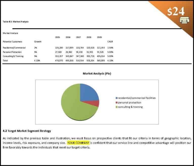 business plan for security company